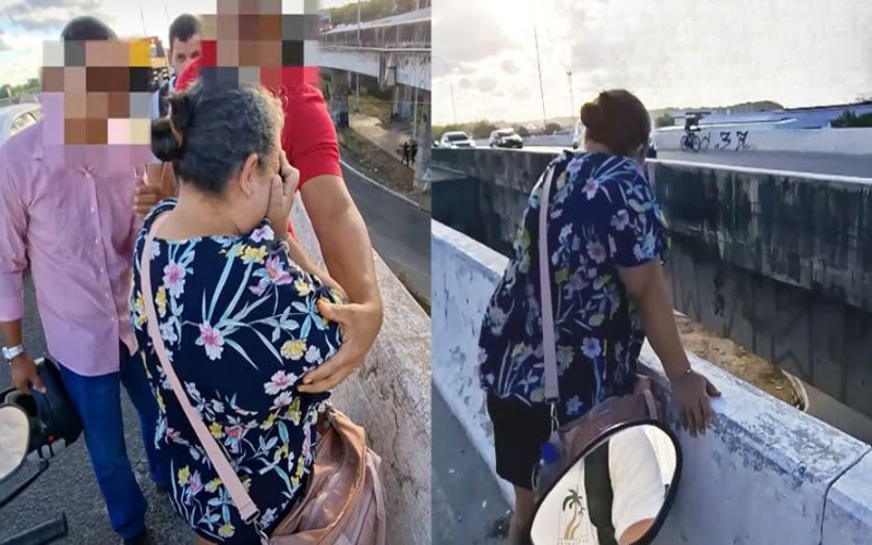 CRISTIANO IMPIDE SUICIDIO DE MUJER EN UN PUENTE