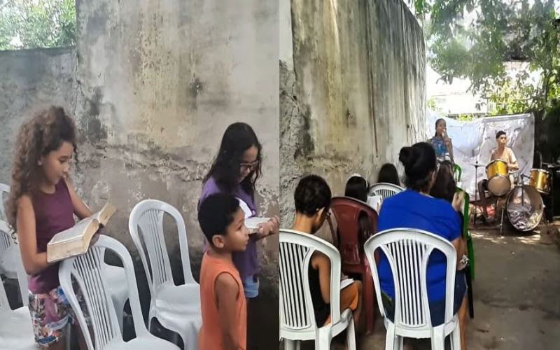 NIÑOS CONMUEVEN EN LAS REDES SOCIALES AL REALIZAR CULTO DE FE